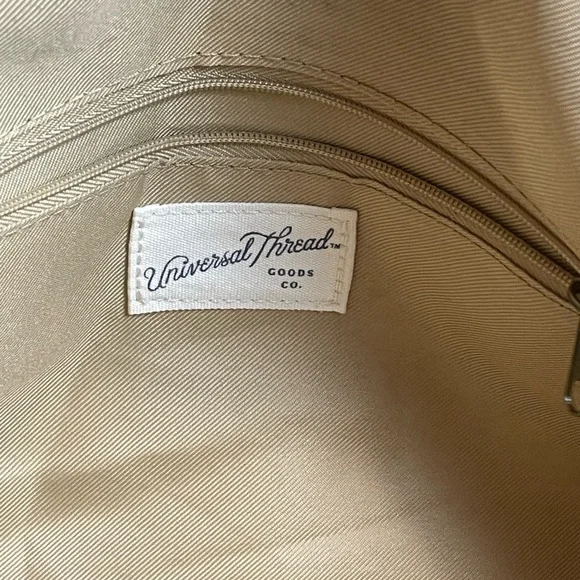 Universal Thread Leopard Print Tote with Brown Handles crossbody purse - Picture 7 of 9